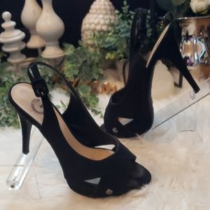 Guess Slingback Peep-Toe platform heels sz 10